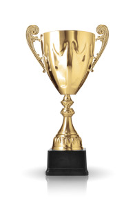 gold award trophy