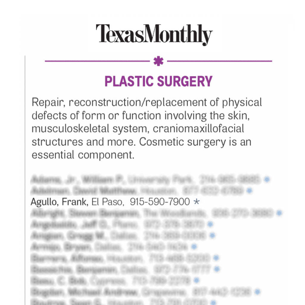Texas Monthly article featuring Dr. Agullo