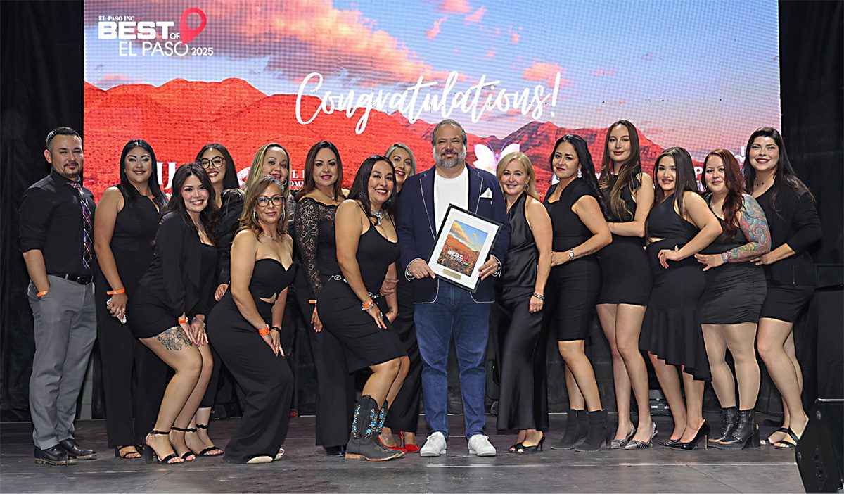 Dr. Agullo with Best of El Paso Award