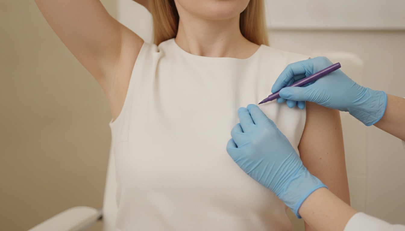 Axillary breast tissue consultation with Frank Agullo, MD, FACS, in El Paso, Texas.